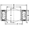 Roulement à billes deux rangées SKF 3206A2Z