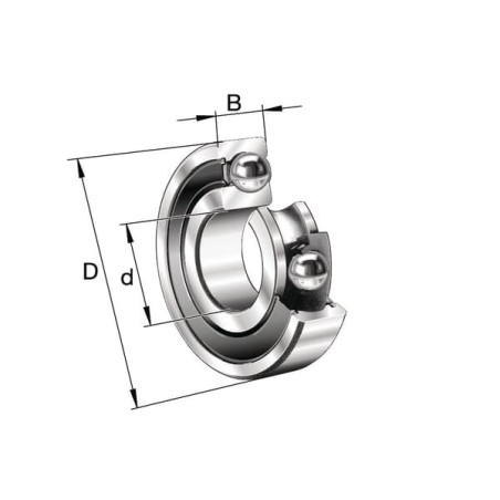 Roulement à billes C3 INA/FFAG 60142RSC3