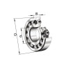 Roulement à billes articulé INA/FFAG 1311TVHC3