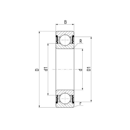 Roulement à billes à double rang 4202 ATN9 15 x 35 x SKF 75004202