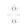 Roulement à billes à double rang 4202 ATN9 15 x 35 x SKF 75004202