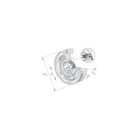 INA Rouleau Tendeur Courroie Dentée 530 0638 10 - Compatible Opel Vivaro, Nissan Primastar, Renault