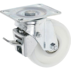 Roue oscillante avec frein et roulement 100mm RO-CARR WH50NF100