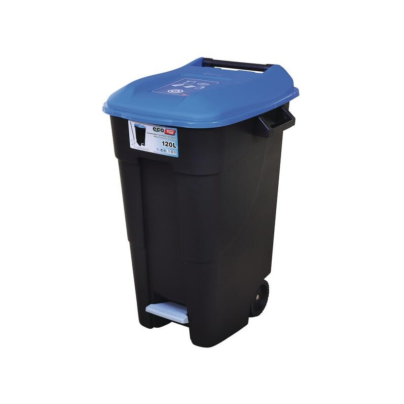 Tayg 430008 Poubelle à Pédale 50 Litres Base Noire Couvercle Gris