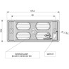 Plafonnier intérieur de cabine LED et interrupteur GOPART LA50001