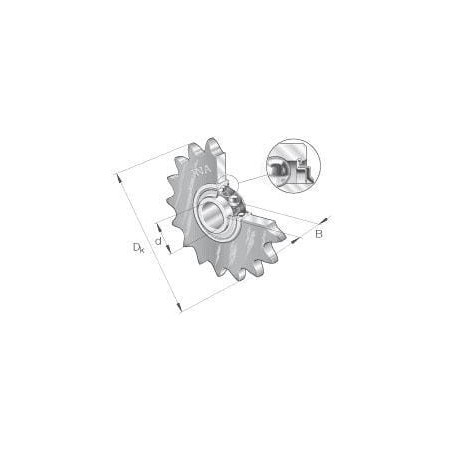 Pignon tendeur de chaîne INA/FFAG KSR16L012101508