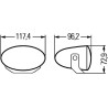 Phare ovale HELLA 1FA008283011