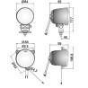 Phare de travail rond UNIVERSEL LA641551