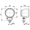Phare de travail rond HELLA 1G0996176171