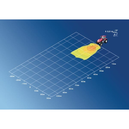 Phare de travail rectangulaire HELLA 1GA005060041