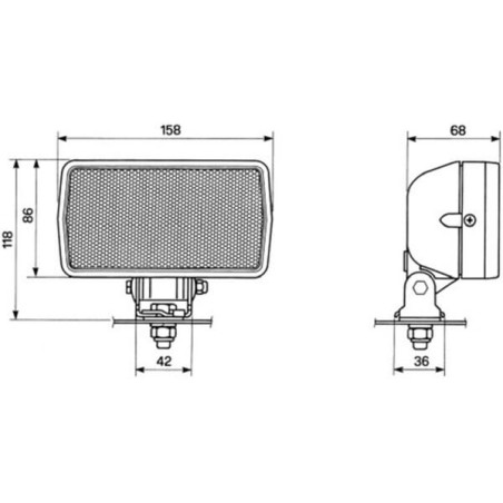 Phare de travail pour toit de cabine COBO 05299000