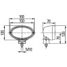 Phare de travail ovale HELLA 1GA996361501