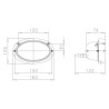 Phare de travail ovale HELLA 1GA996161111