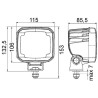 Phare de travail LED, 4000 lm, HELLA 1GA995606001