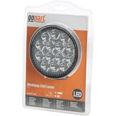 Phare de travail LED rond 42W GOPART LA15027