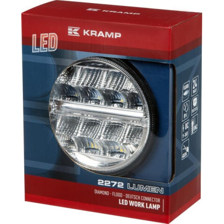Phare de travail LED rond 24W UNIVERSEL LA10097
