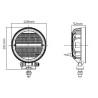 Phare de travail LED rond 24W UNIVERSEL LA10097