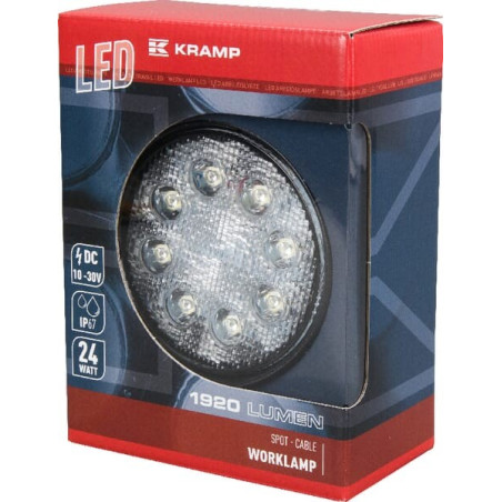 Phare de travail LED rond 24W UNIVERSEL LA10026