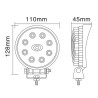 Phare de travail LED rond 24W UNIVERSEL LA10026