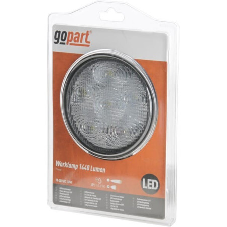 Phare de travail LED rond 18W GOPART LA15029