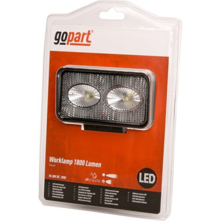 Phare de travail LED rectangle 20W GOPART LA15030