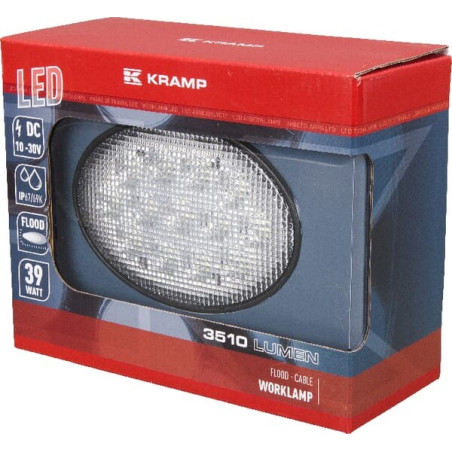 Phare de travail LED ovale 39W UNIVERSEL LA10039