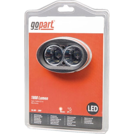 Phare de travail LED ovale 20W GOPART LA15006