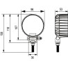 Phare de travail LED HELLA-VALUEFIT 1G0357002001