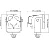 Phare de travail LED carré 6W NORDIC-LIGHTS LAN10LED