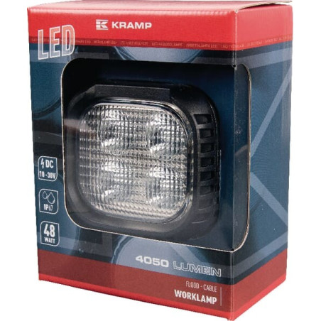 Phare de travail LED carré 48W UNIVERSEL LA10029