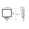 Phare de travail LED carré 18W UNIVERSEL LA10093