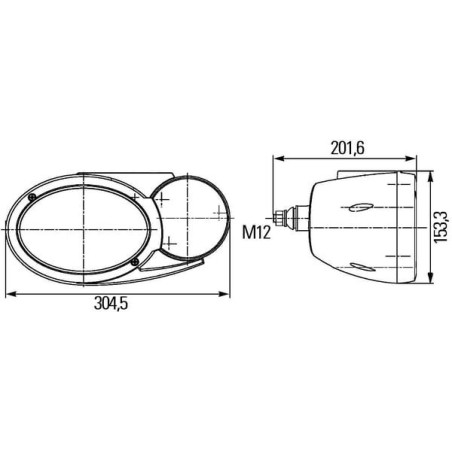 Phare avant gauche avec clignotant HELLA 1EB996167177
