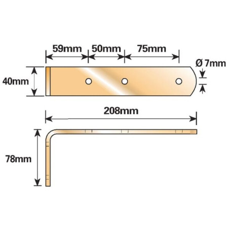 Patte de fixation UNIVERSEL WSMP4805