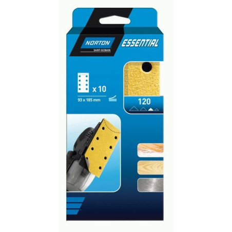 Papier abrasif 93x185mm NORTON 66623379831