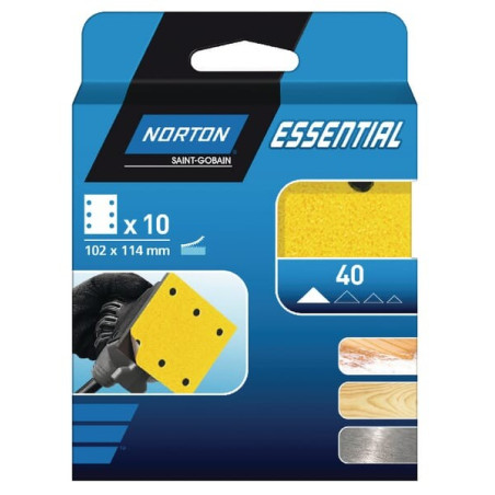 Papier abrasif 102x114mm NORTON 66623379843