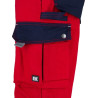 Pantalon de travail rouge - bleu marine XS UNIVERSEL KW102030080075