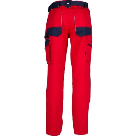 Pantalon de travail rouge - bleu marine 2XL UNIVERSEL KW102030080106