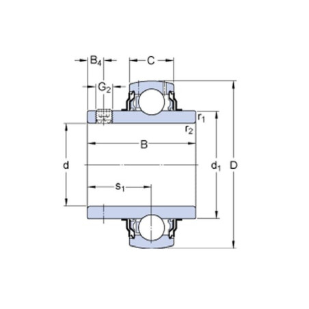 Palier tendeur SKF YAR2102RFSKF