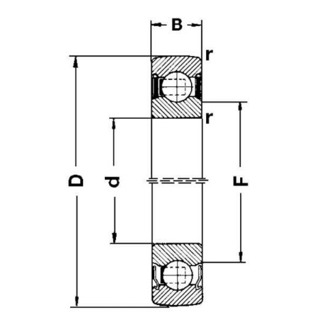 Palier SKF 17262102RSSKF
