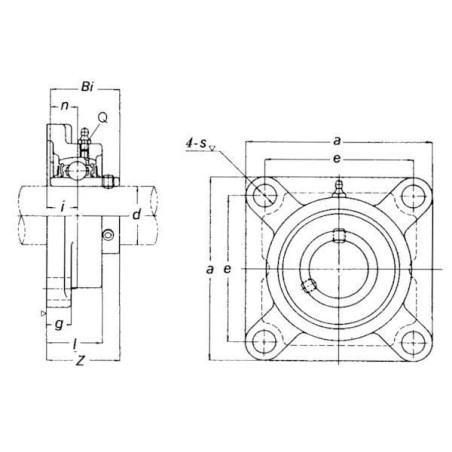 Palier complet TIMKEN UCF312