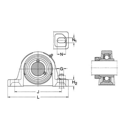 Palier complet SKF SY25WFSKF