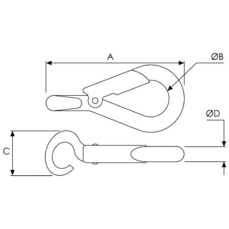 Mousqueton UNIVERSEL AZ500103