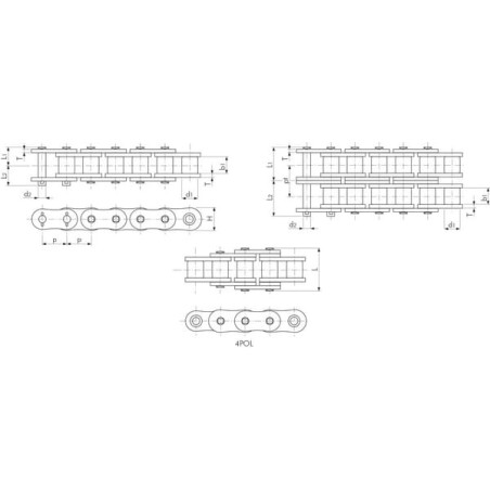 Maillon de chaîne TSUBAKI RS80SUPS