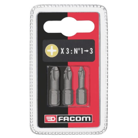 Lot de 3 embouts 25mm FACOM EP1J3