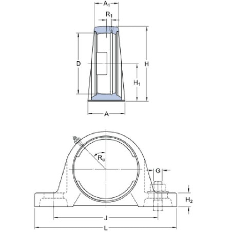 Logement de palier SKF SYJ507