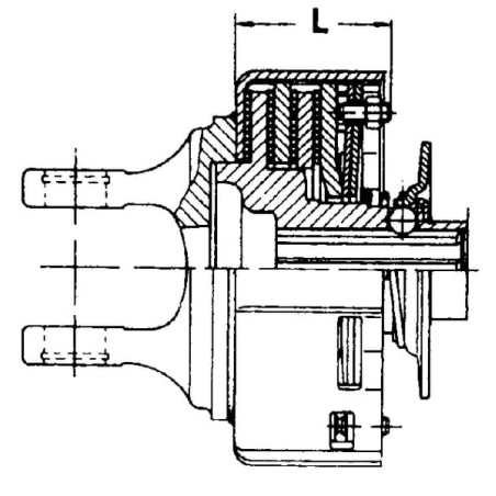 Limiteur à friction avec bloc ressorts WALTERSCHEID 5622116135