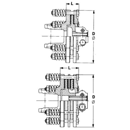 Limiteur à friction avec bloc ressorts WALTERSCHEID 561000890