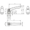 Levier de serrage M10 KIPP K01223101