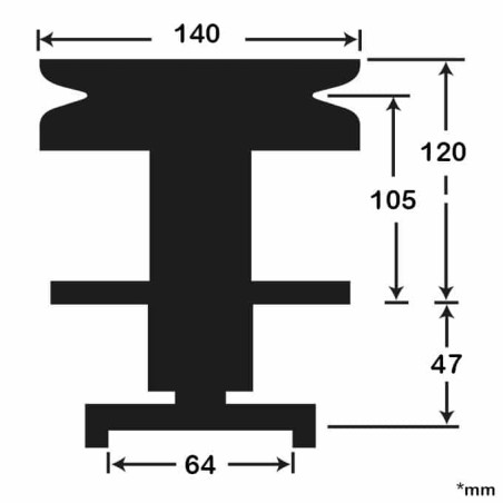 PALIER AYP 677A233 - 101477X - 677A14 - ROPER 101477 - HUSQVARNA 532101477  