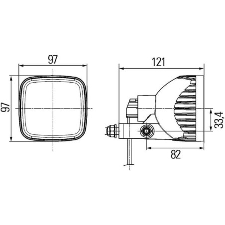 Lampe de travail HELLA 1GA996179001